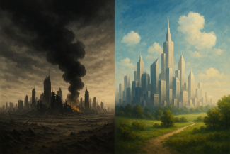 Cover art for Dystopia / Utopia