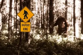 Cover art for Finding Bigfoot