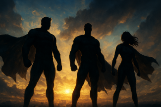 Cover art for Super Heroes